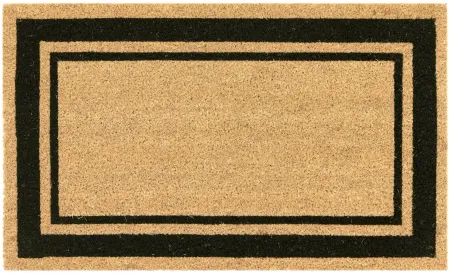 Liora Manne Natura Double Border Outdoor Mat in Black by Trans-Ocean Import Co Inc