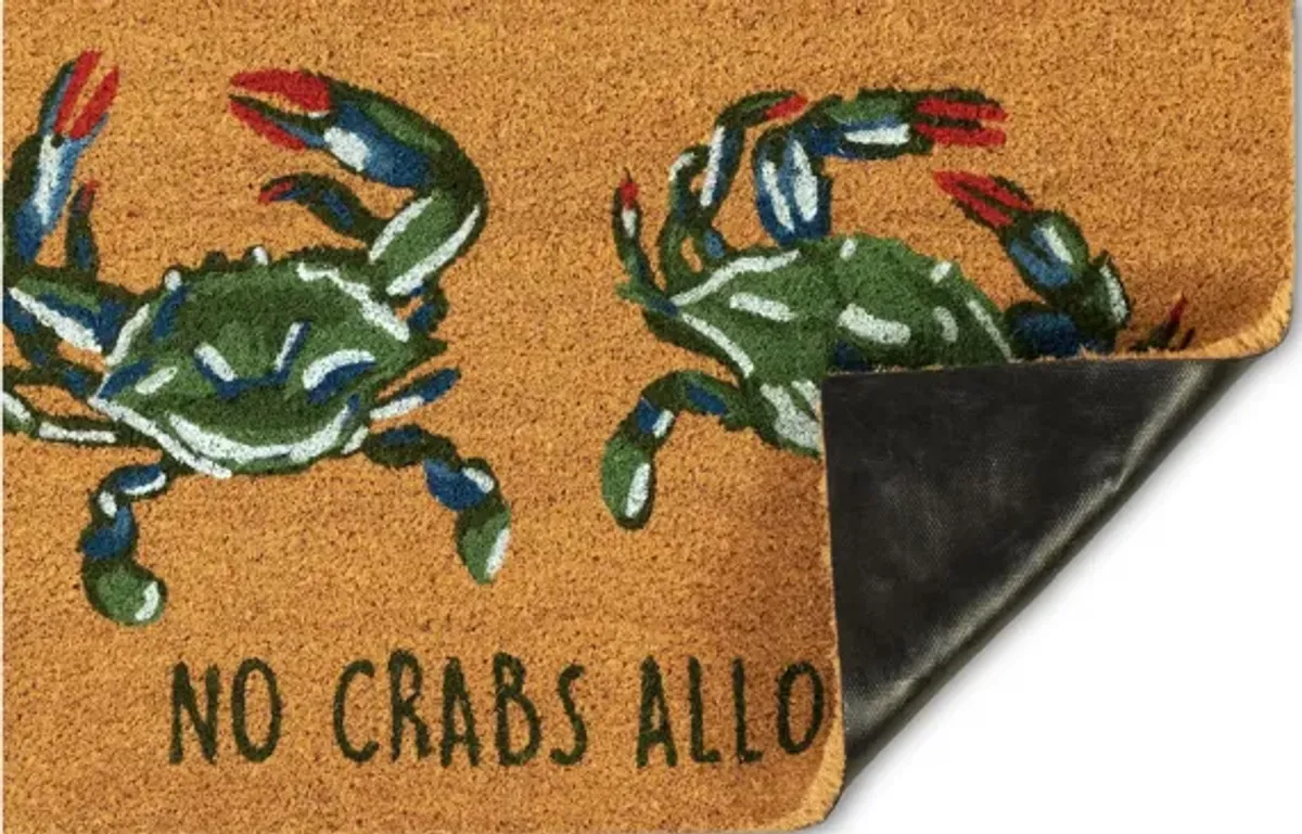 Liora Manne Natura No Crabs Allowed Outdoor Mat