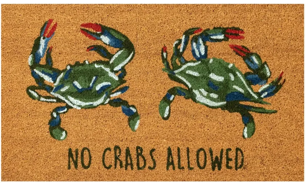 Liora Manne Natura No Crabs Allowed Outdoor Mat