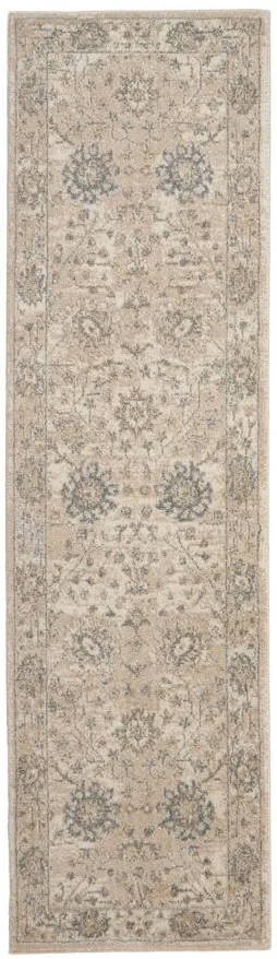Morocco Runner Rug in Ivory Sand by Nourison