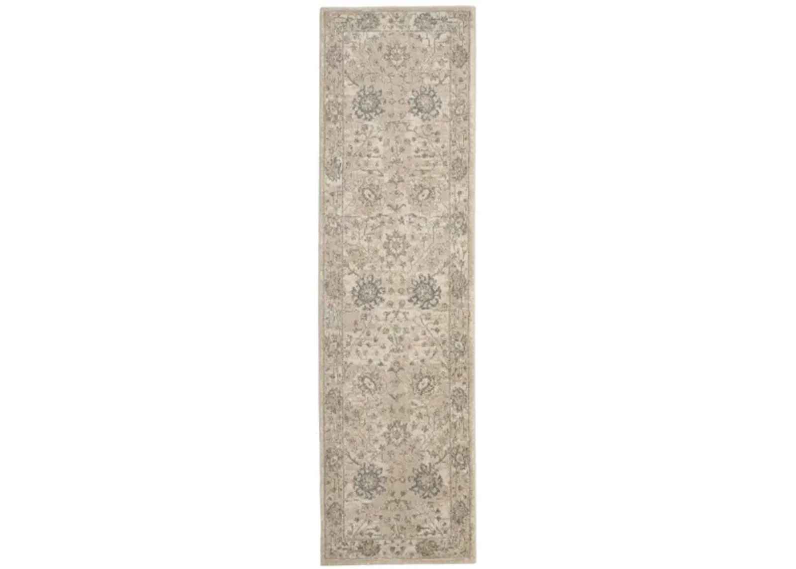 Morocco Runner Rug in Ivory Sand by Nourison