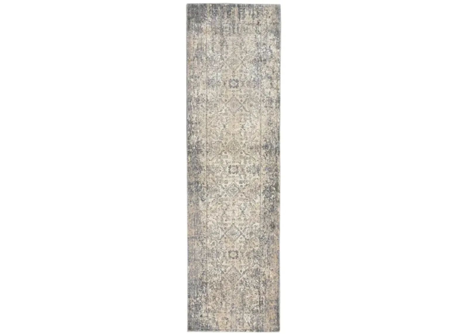 Nirvana Runner Rug in Ivory Slate by Nourison