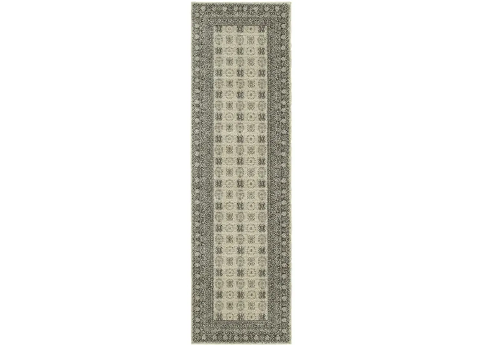 Pembroke Runner Rug in Ivory / Gray by Bellanest