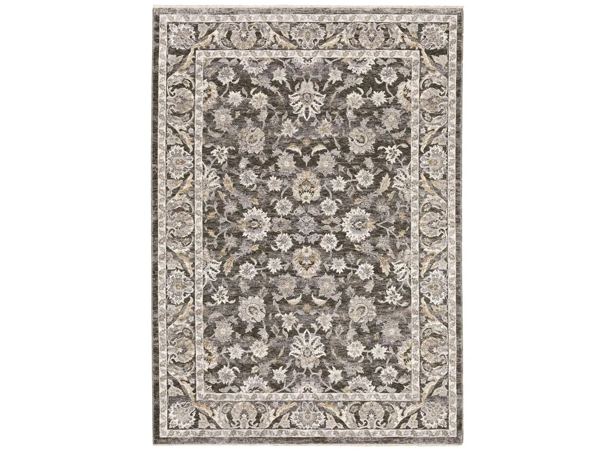 Trinity Runner Rug in Gray/Ivory 70 N by Bellanest