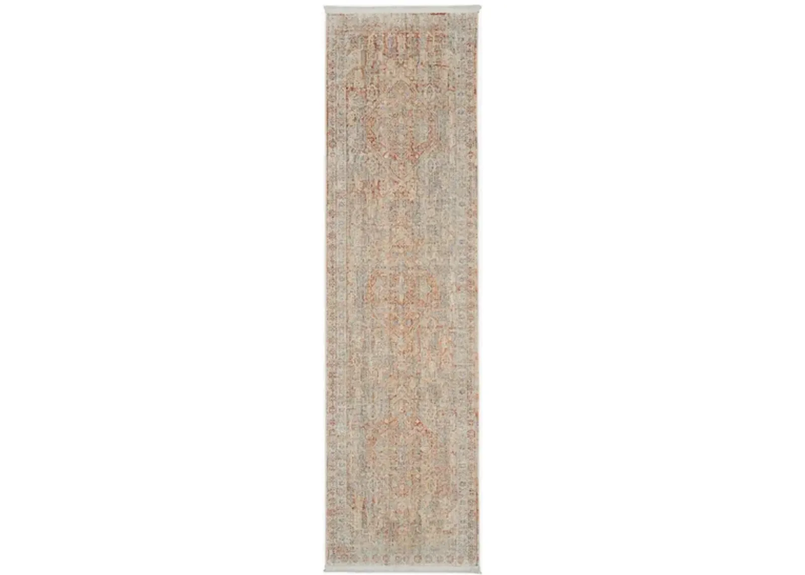 Elegance Runner Rug in Grey Brick by Nourison