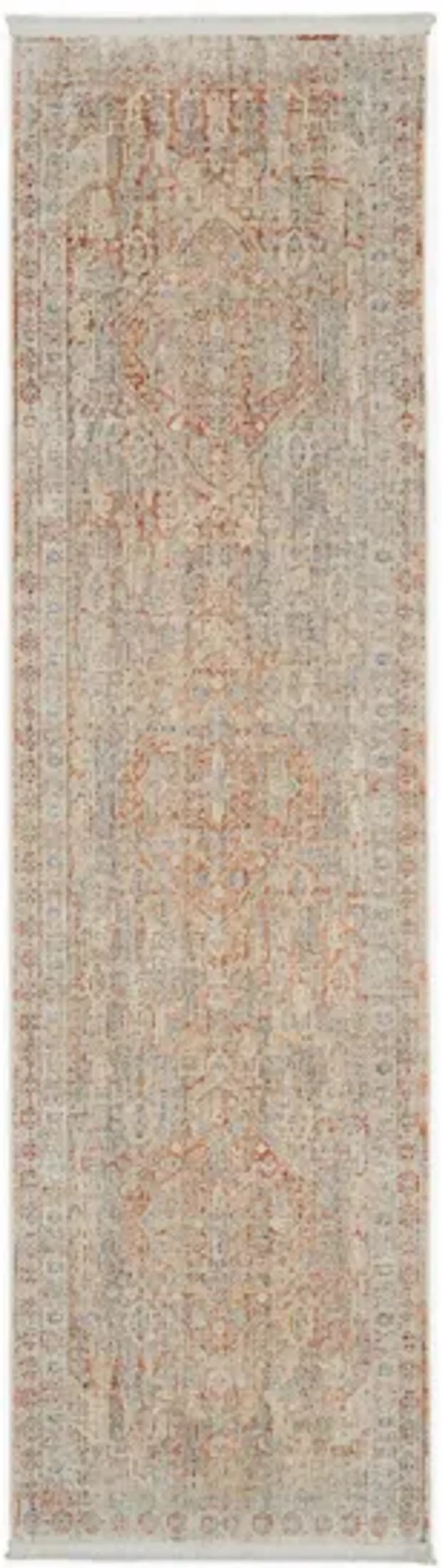 Elegance Runner Rug in Grey Brick by Nourison