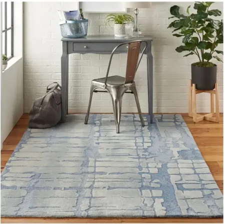 Laguna Area Rug in Blue Gray by Nourison