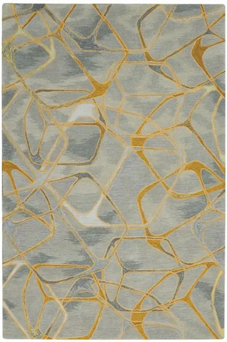 Laguna Area Rug in Gray Yellow by Nourison