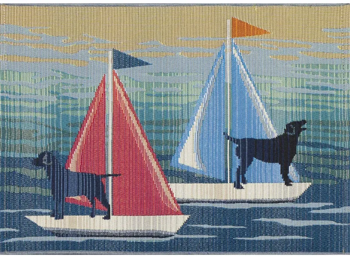 Esencia See Spot Sail Mat in Blue by Trans-Ocean Import Co Inc