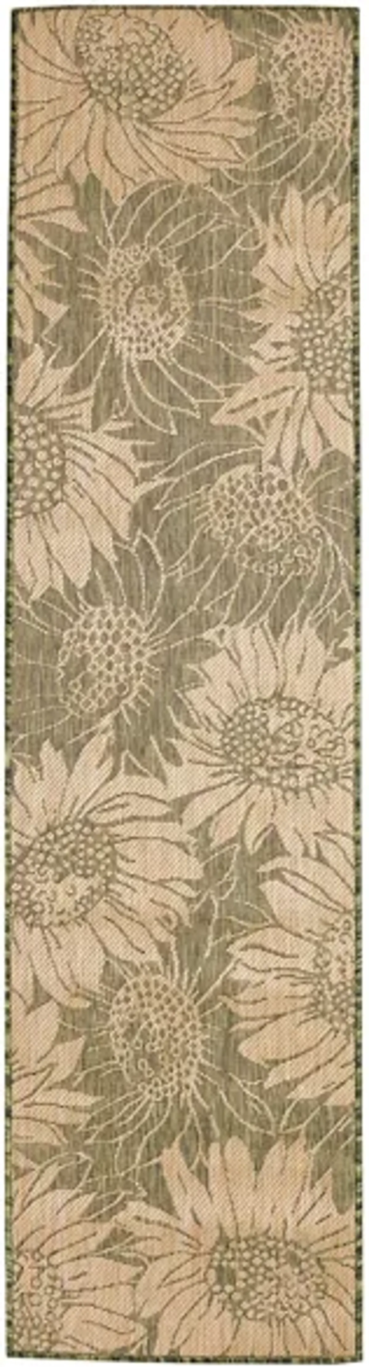 Carmel Sunflower Field Rug in Green by Trans-Ocean Import Co Inc