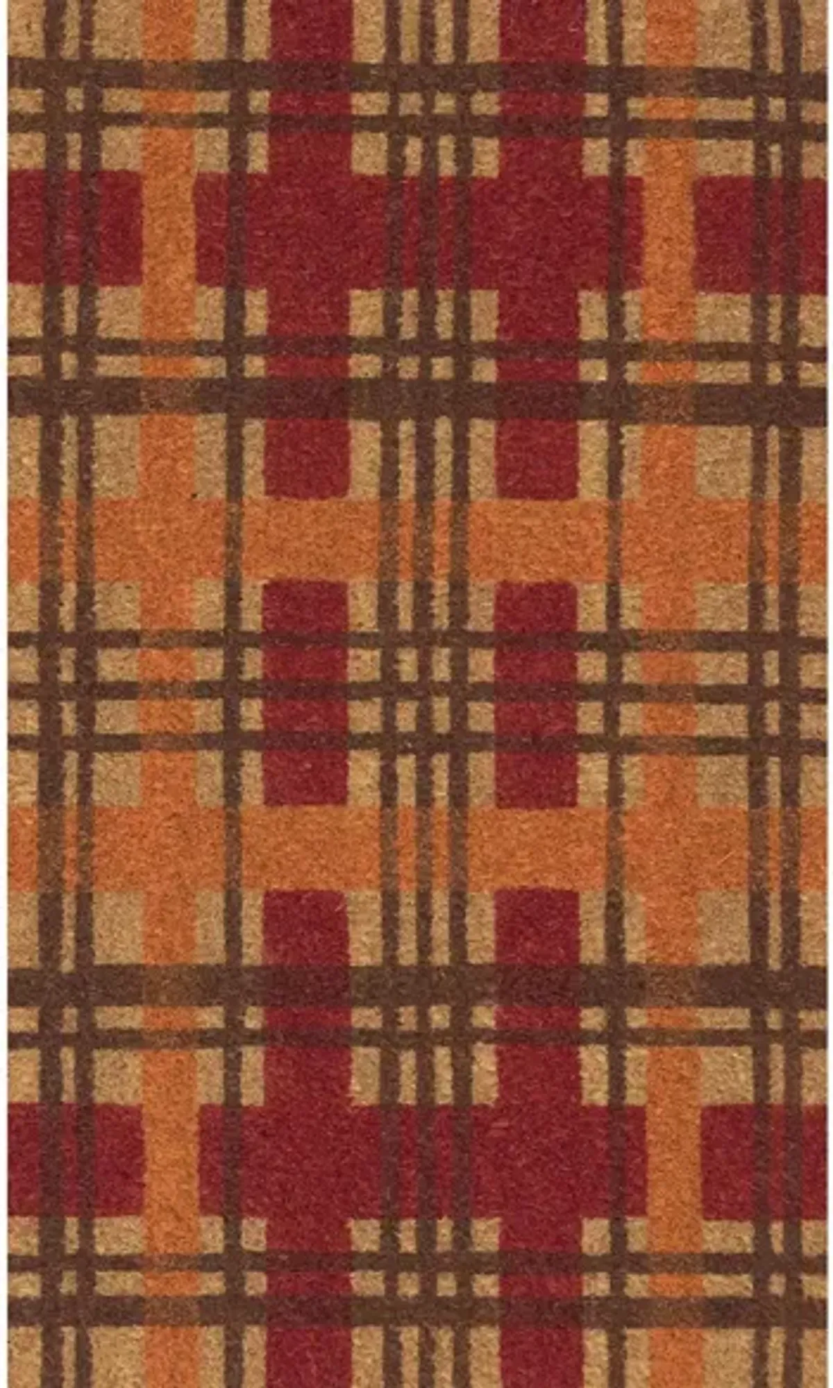 Natura Plaid Mat in Autumn by Trans-Ocean Import Co Inc