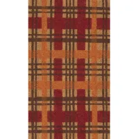Natura Plaid Mat in Autumn by Trans-Ocean Import Co Inc