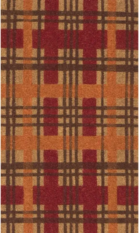 Natura Plaid Mat in Autumn by Trans-Ocean Import Co Inc
