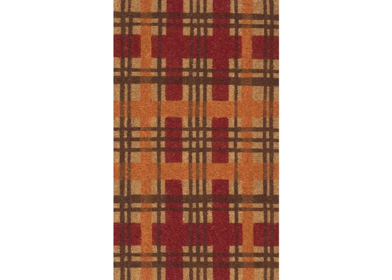 Natura Plaid Mat in Autumn by Trans-Ocean Import Co Inc