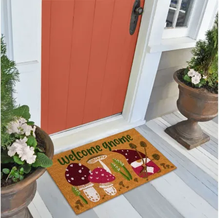 Natura Welcome Gnome Mat in Natural by Trans-Ocean Import Co Inc