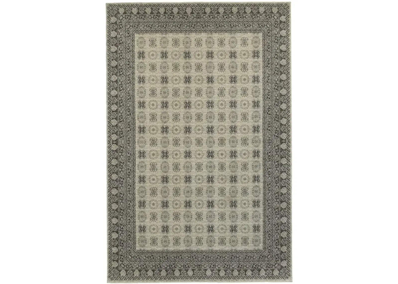 Pembroke Area Rug in Ivory/ Gray by Bellanest