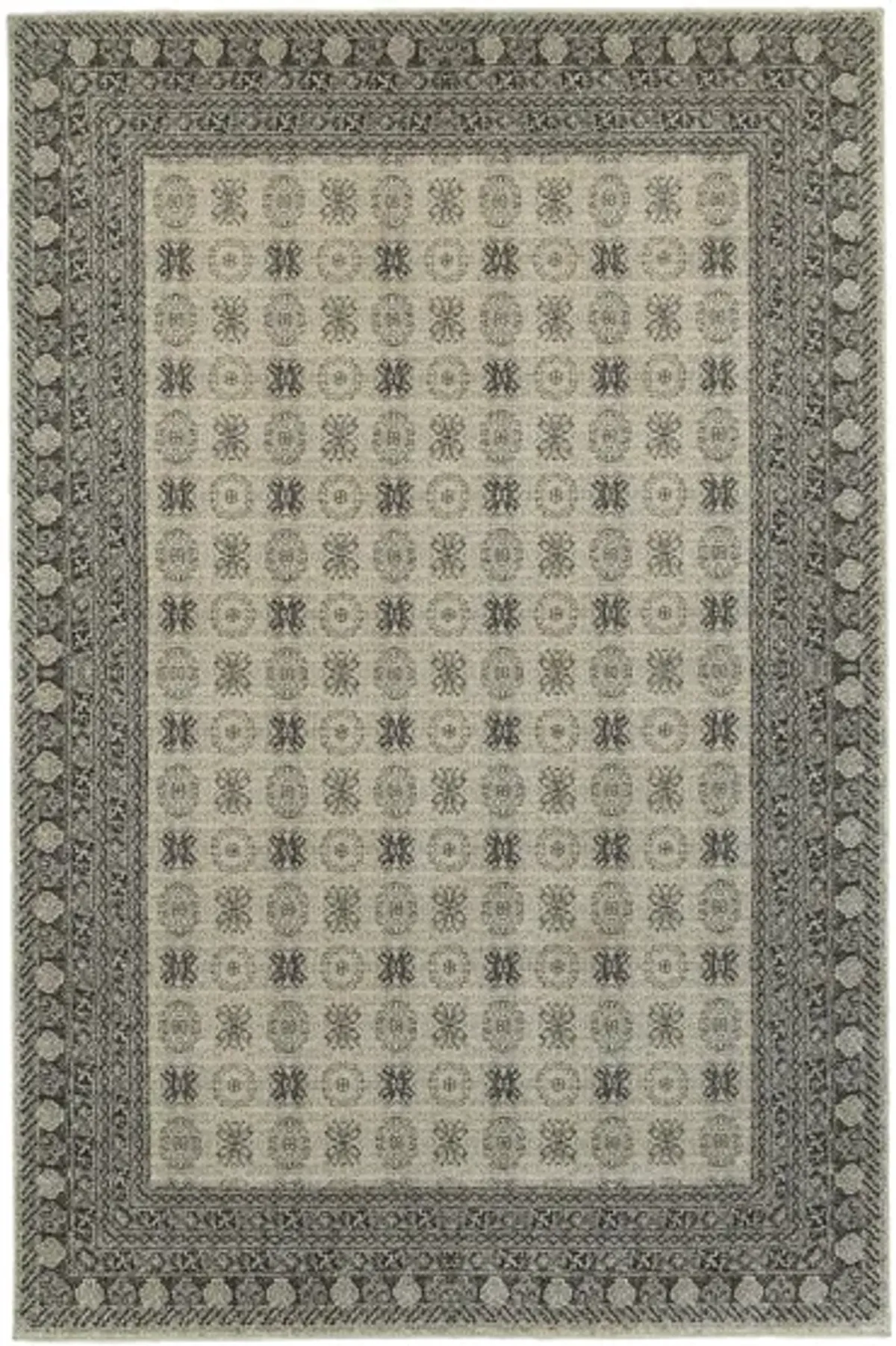 Pembroke Area Rug in Ivory/ Gray by Bellanest