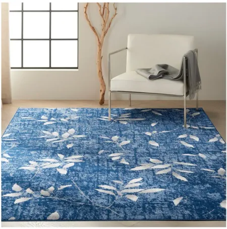 Piccolo Area Rug in Navy/Ivory by Nourison