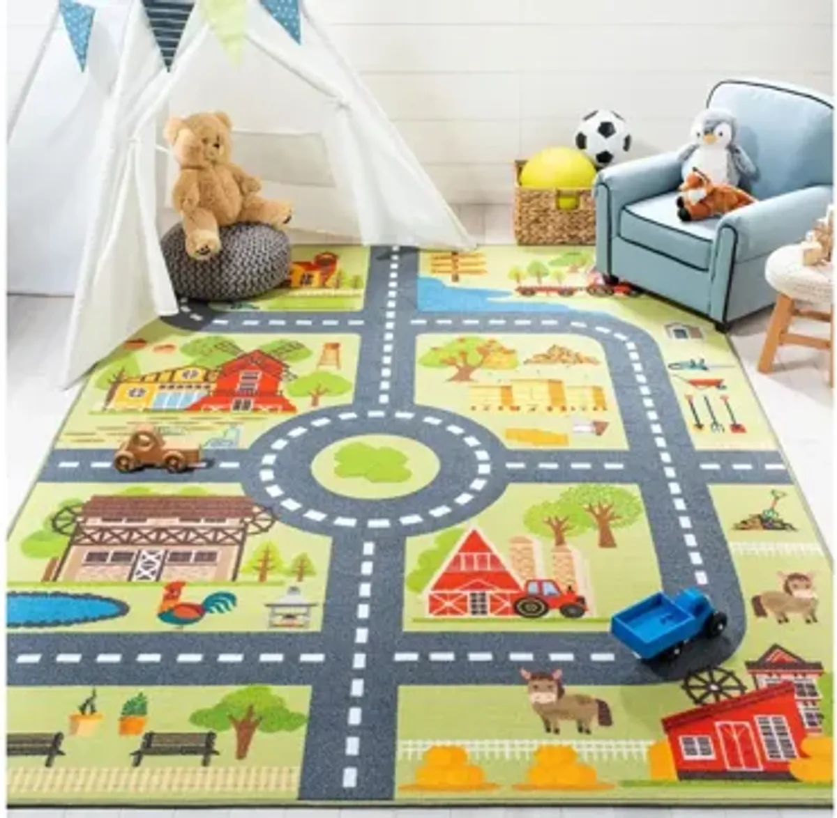 Masonville Kids' Playhouse Rug