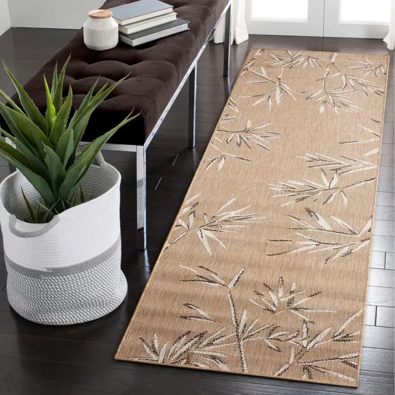 Carmel Bamboo Border Rug in Sand by Trans-Ocean Import Co Inc