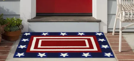 Frontporch Patriotic Pendant Rug in Red by Trans-Ocean Import Co Inc
