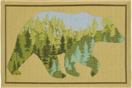 Esencia Bear Mountain Mat in Natural by Trans-Ocean Import Co Inc