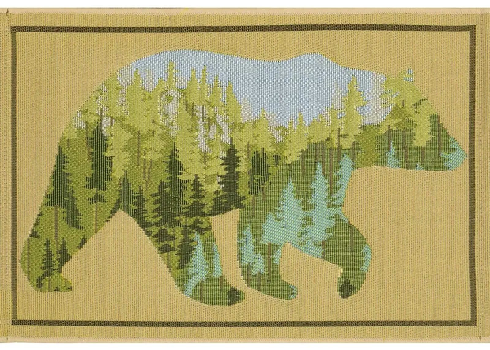 Esencia Bear Mountain Mat in Natural by Trans-Ocean Import Co Inc