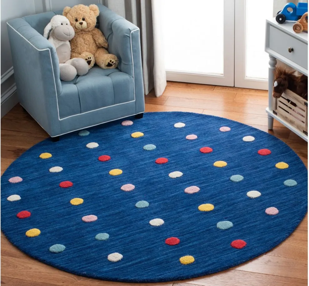 Avery Kid's Area Rug in Navy by Safavieh