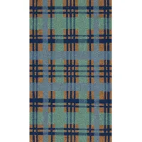 Natura Plaid Mat in Blue by Trans-Ocean Import Co Inc