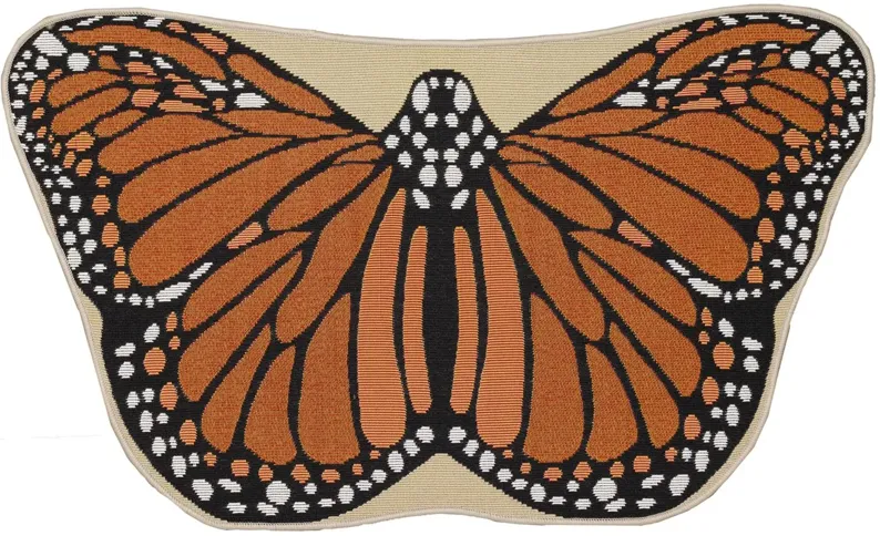 Esencia Monarch Mat in Orange by Trans-Ocean Import Co Inc