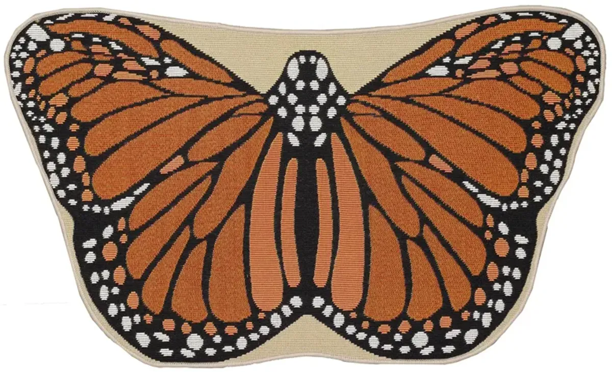 Esencia Monarch Mat in Orange by Trans-Ocean Import Co Inc