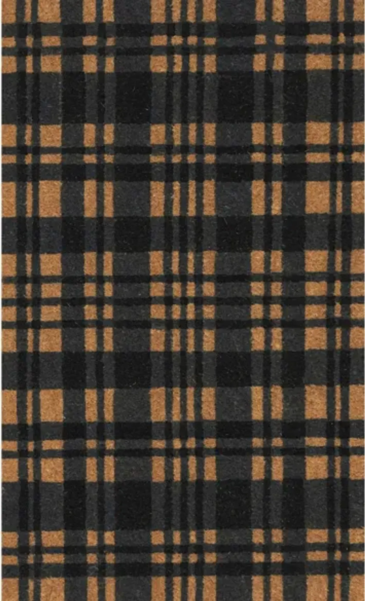 Natura Tartan Mat in Black by Trans-Ocean Import Co Inc