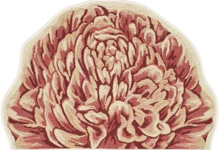 Esencia Peony Mat in Coral by Trans-Ocean Import Co Inc