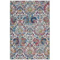 Ankara Global Furniture Area Rug in Red/Blue Multicolor by Nourison