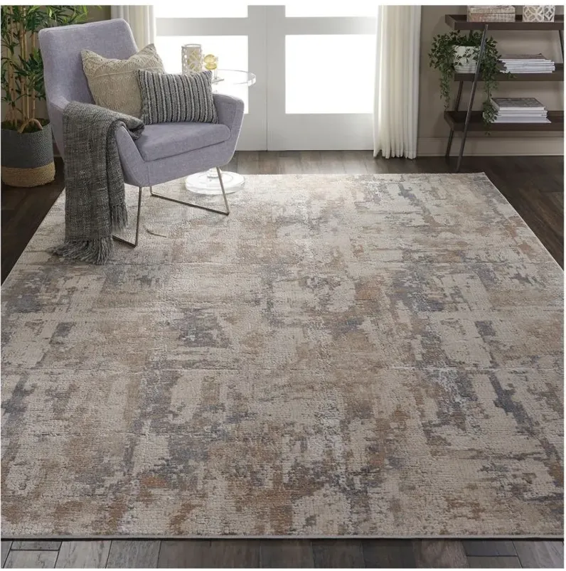 Clayton Area Rug in Beige/Gray by Nourison