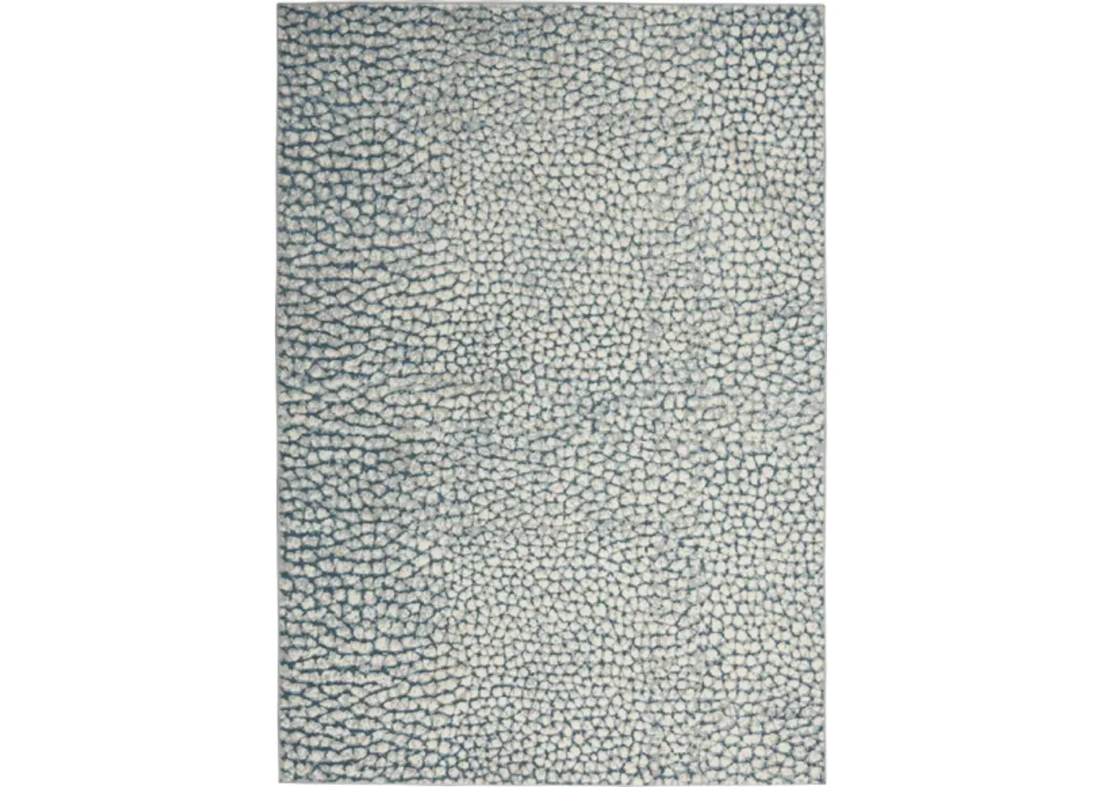 Robin Area Rug in Ivory/Blue/Grey by Nourison