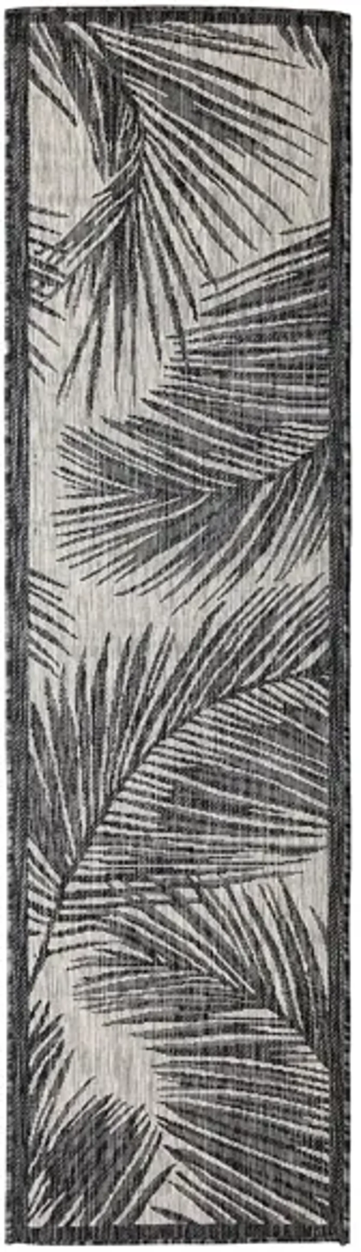 Carmel Fronds Rug in Black by Trans-Ocean Import Co Inc