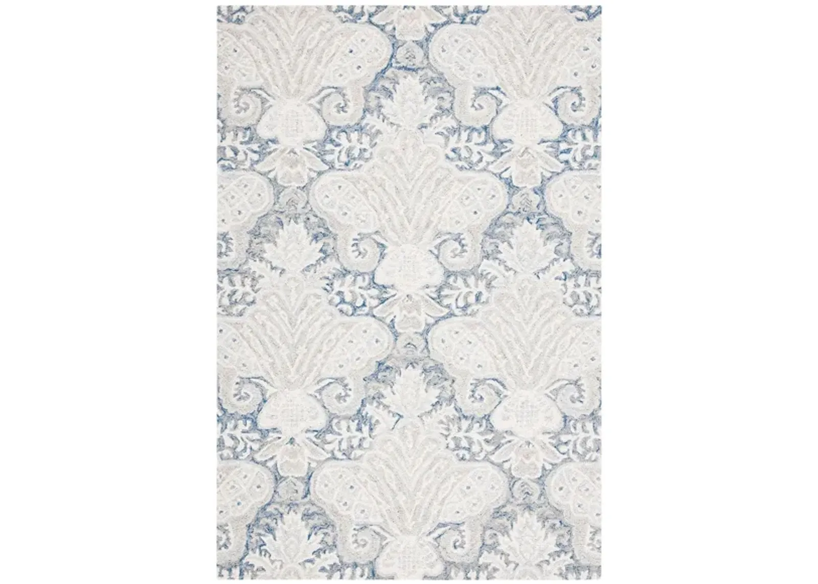 Nyneave Area Rug in Blue & Ivory by Safavieh