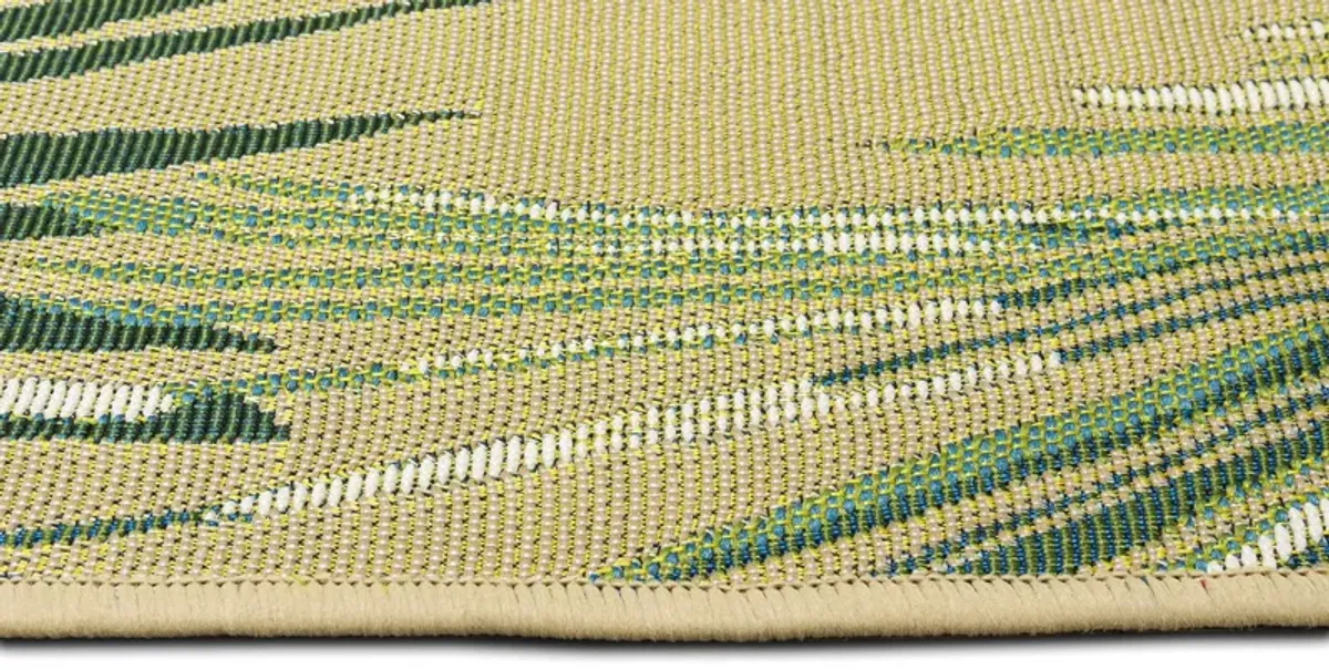Marina Palm Border Indoor/Outdoor Area Rug