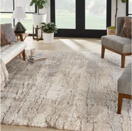 Maslow Area Rug in Ivory Beige by Nourison