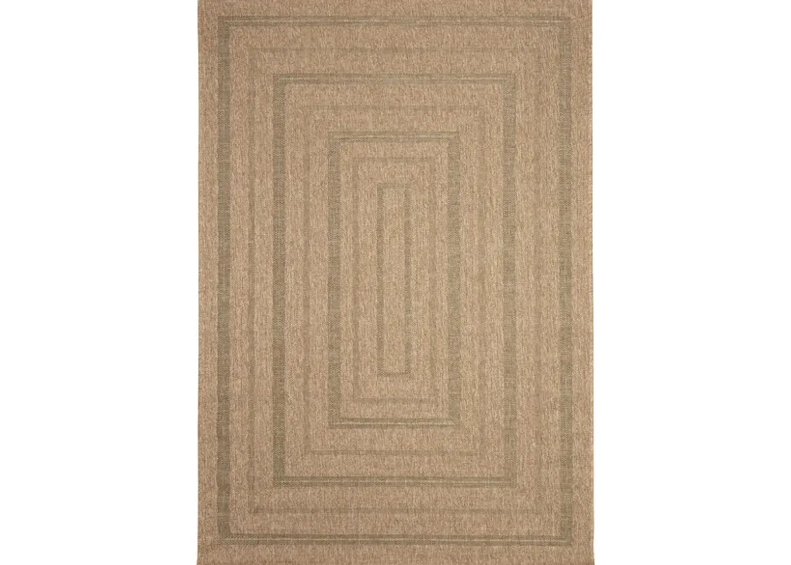 Sahara Multi Border Indoor/Outdoor Rug in Green by Trans-Ocean Import Co Inc