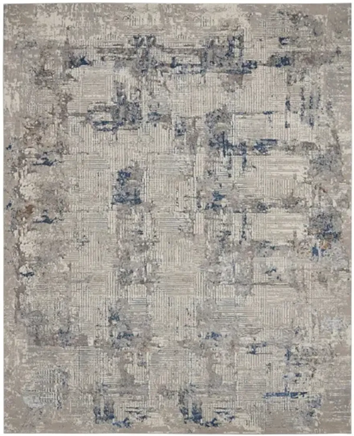 Montrose Area Rug in Ivory Blue by Nourison