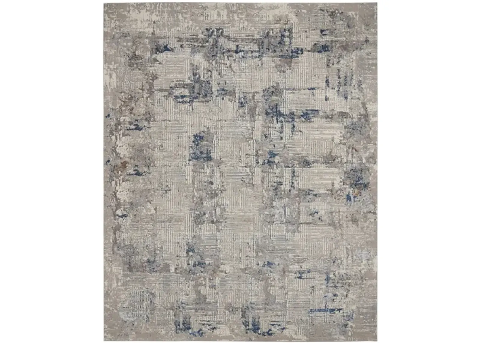 Montrose Area Rug in Ivory Blue by Nourison