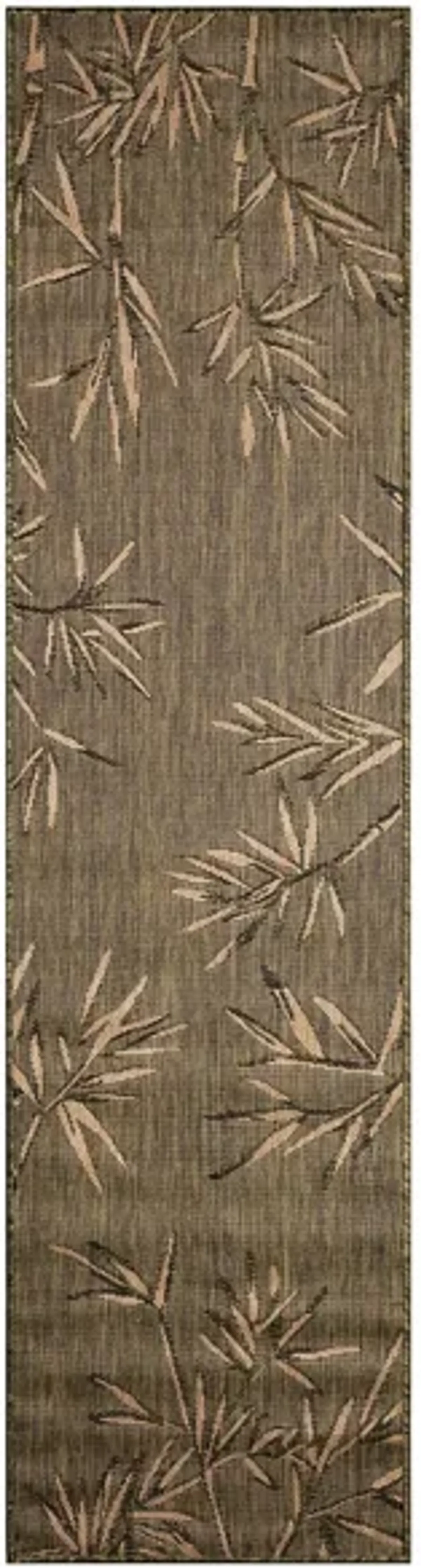 Carmel Bamboo Border Rug in Green by Trans-Ocean Import Co Inc