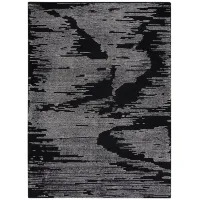 Madeline Area Rug in Black/Ivory by Nourison