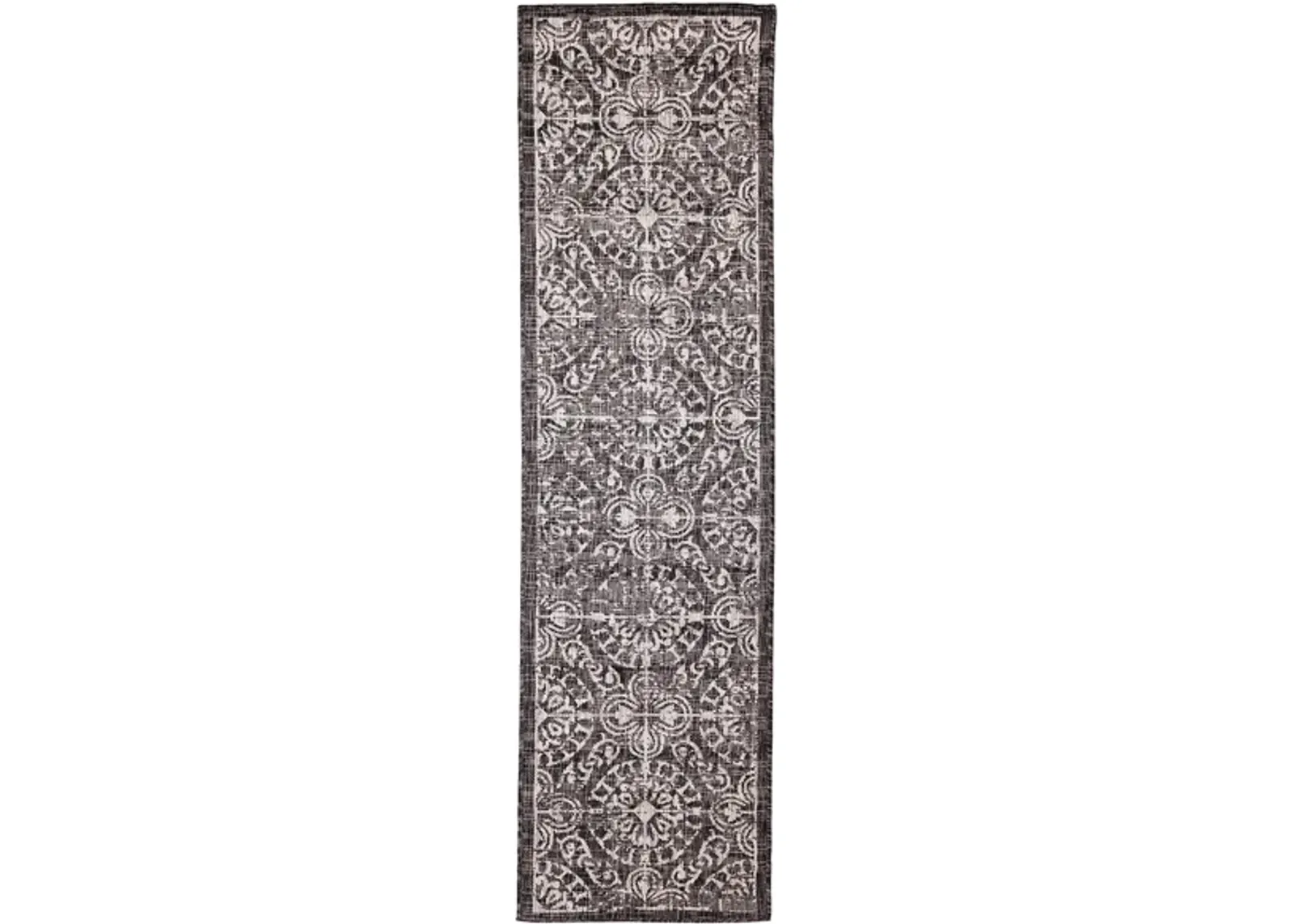 Carmel Antique Tile Rug in Black by Trans-Ocean Import Co Inc