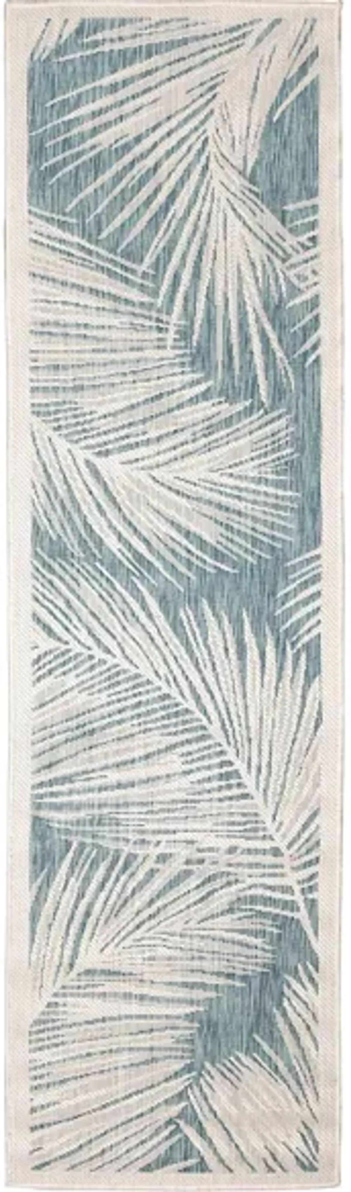 Carmel Fronds Rug in Aqua by Trans-Ocean Import Co Inc