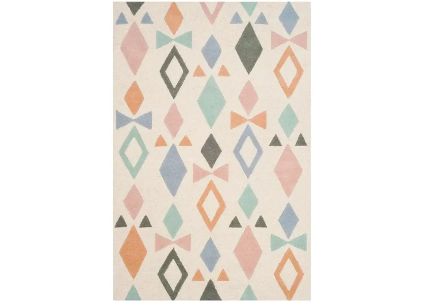 Aziel Kid's Area Rug in Ivory & Multi by Safavieh