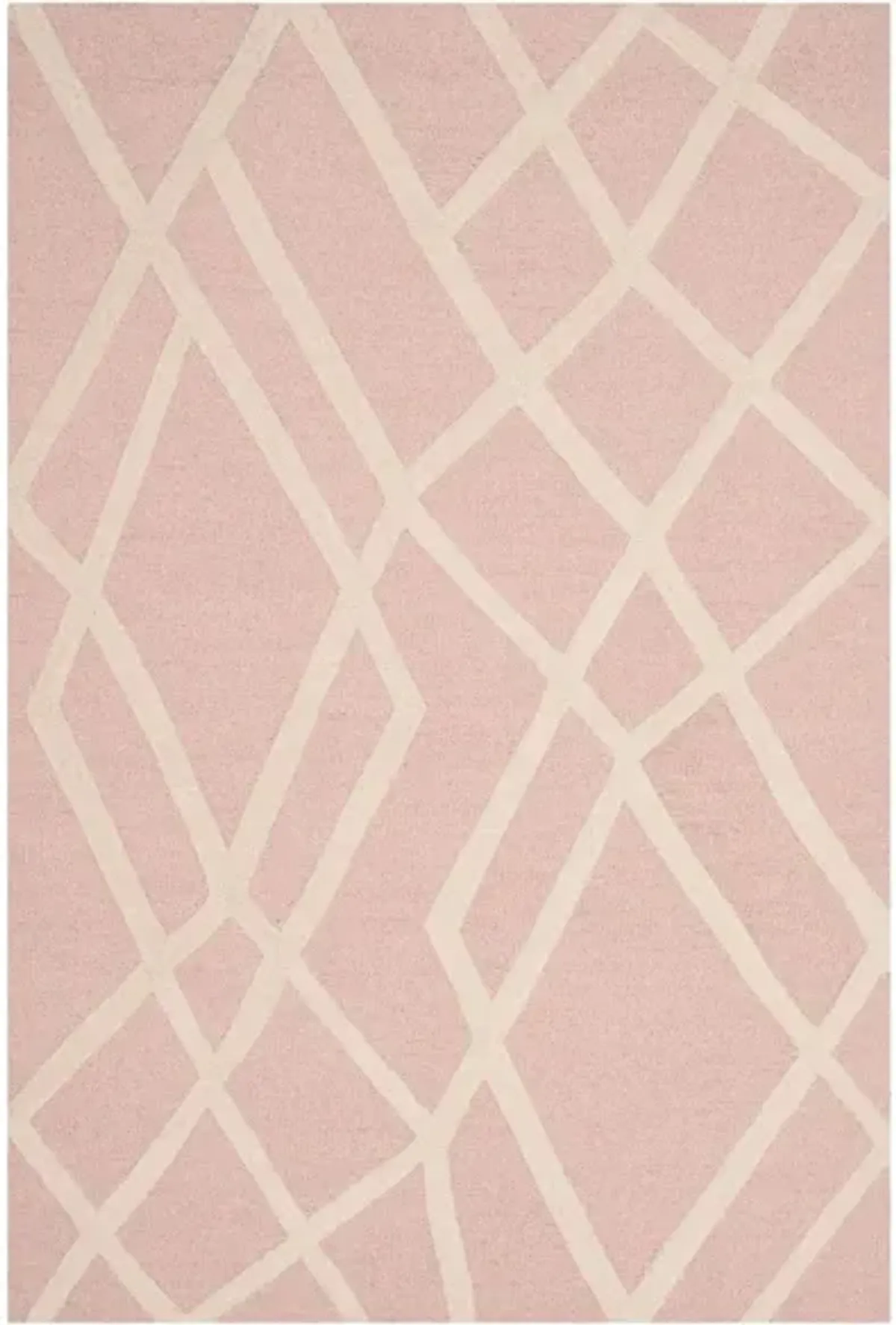 Kayson Kid's Area Rug in Pink & Ivory by Safavieh