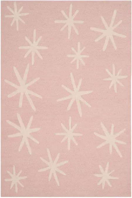 Peyton Kid's Area Rug in Pink & Ivory by Safavieh